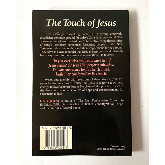 The Touch of Jesus by H S Vigeveno Stories Of Faith Paperback Book 1997 - Picture 2 of 14